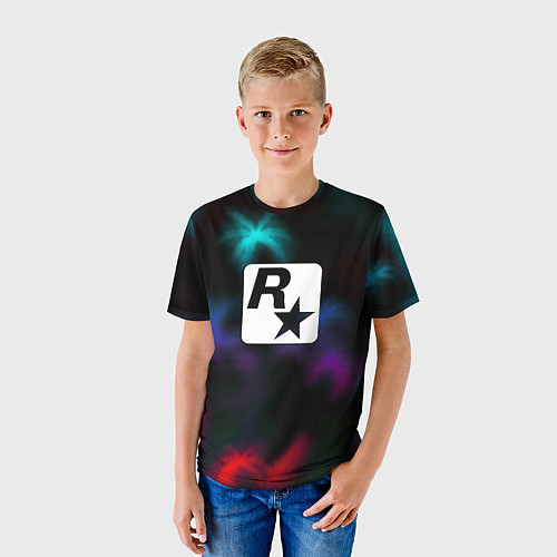 Детская футболка Rock star games / 3D-принт – фото 3