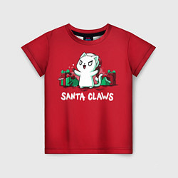 Футболка детская Santa claws, цвет: 3D-принт