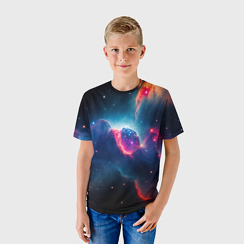 Детская футболка Арт яркий космос / 3D-принт – фото 3