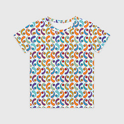 Футболка детская Паттерн из симметричных фигур, цвет: 3D-принт