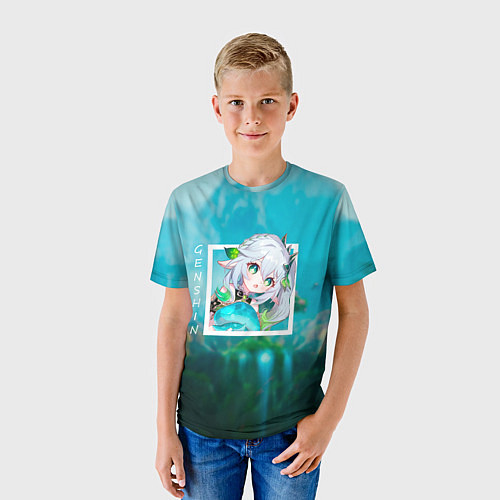 Детская футболка Нахида Кусанали дендро архонт / 3D-принт – фото 3