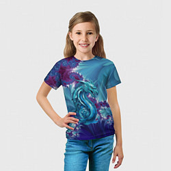 Футболка детская Dragon - irezumi - ai art, цвет: 3D-принт — фото 2