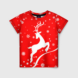 Футболка детская Christmas deer, цвет: 3D-принт