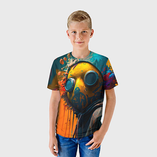 Детская футболка Кислотный человек / 3D-принт – фото 3
