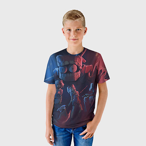 Детская футболка Удивительный цифровой цирк / 3D-принт – фото 3