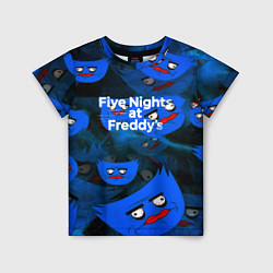 Футболка детская Huggy Wuggy x Five Nights at Freddys, цвет: 3D-принт