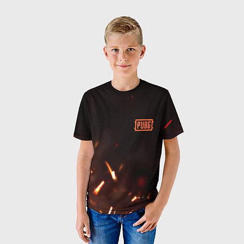 Детская футболка PUBG fire war / 3D-принт – фото 3