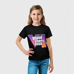 Футболка детская Grand Theft Auto 6, цвет: 3D-принт — фото 2