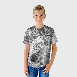Футболка детская Воин с топором и медведь, цвет: 3D-принт — фото 2