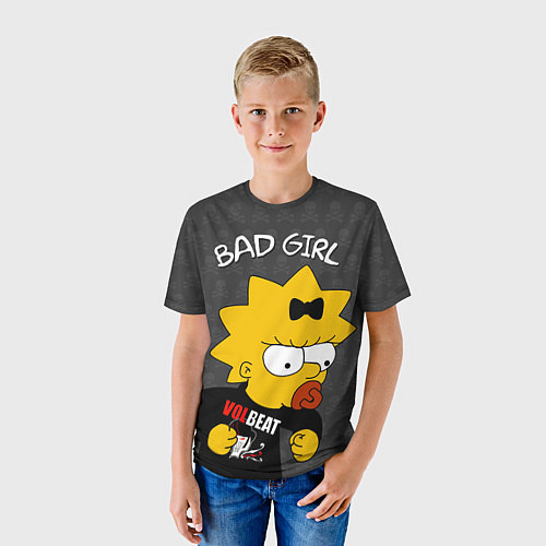 Детская футболка Bad girl Мэгги / 3D-принт – фото 3