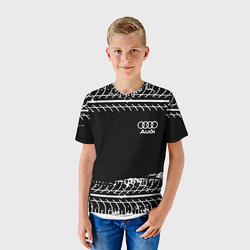 Детская футболка Audi sportcolor / 3D-принт – фото 3