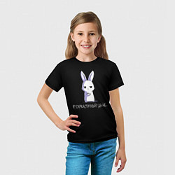 Футболка детская Саркастичный кролик, цвет: 3D-принт — фото 2