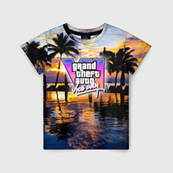 Футболка детская Grand theft auto 6 vice city, цвет: 3D-принт
