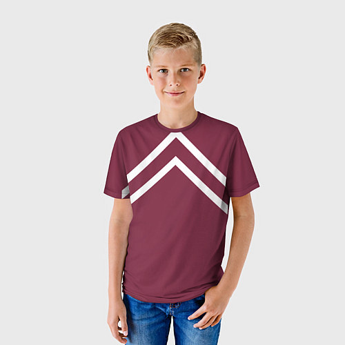 Детская футболка Бордовая кофта костюм Марата - слово пацана сериал / 3D-принт – фото 3