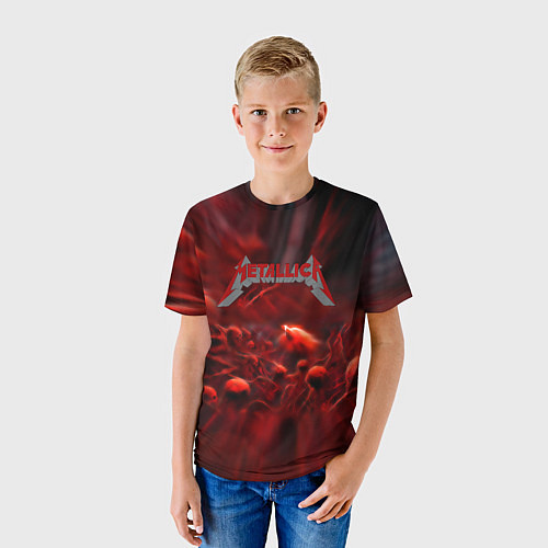 Детская футболка Metallica alboom band / 3D-принт – фото 3