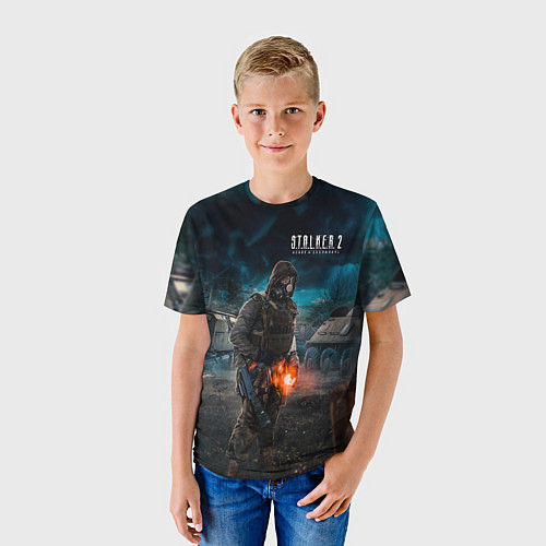Детская футболка STALKER одиночка с артефактом / 3D-принт – фото 3