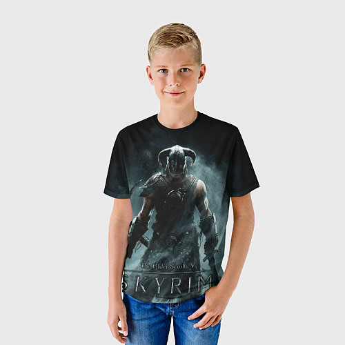 Детская футболка Скайрим - страж рассвета / 3D-принт – фото 3