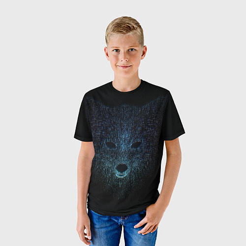 Детская футболка Кибер лис / 3D-принт – фото 3