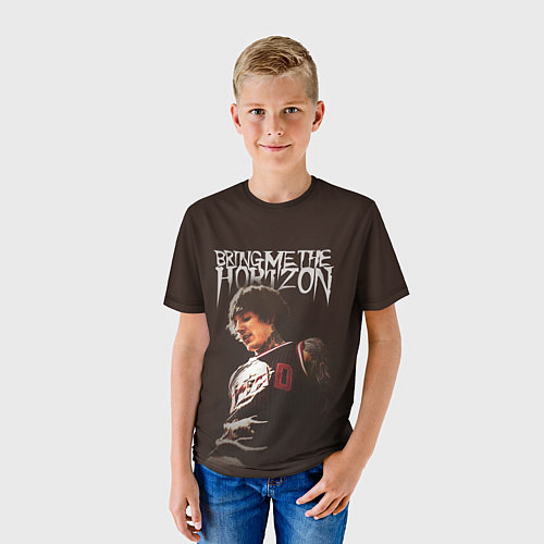 Детская футболка Oli Sykes - Bring Me the Horizon / 3D-принт – фото 3