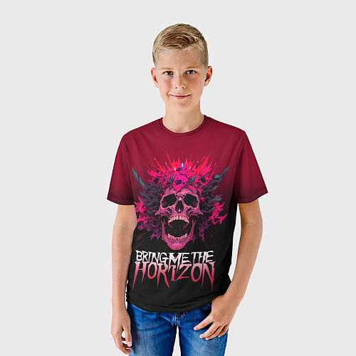 Детская футболка Bring Me the Horizon - rock band / 3D-принт – фото 3
