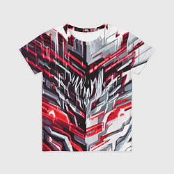 Футболка детская Адские линии киберпанк, цвет: 3D-принт