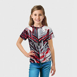 Футболка детская Адские линии киберпанк, цвет: 3D-принт — фото 2