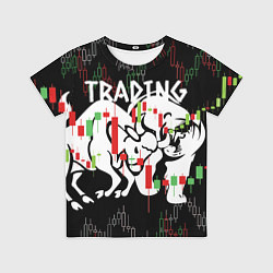 Футболка детская Трейдинг быков и медведей, цвет: 3D-принт