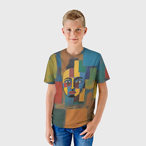 Детская футболка В поисках лица / 3D-принт – фото 3