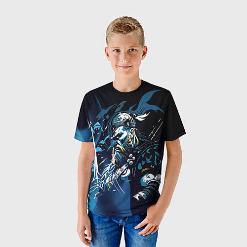 Детская футболка Зимний викинг / 3D-принт – фото 3