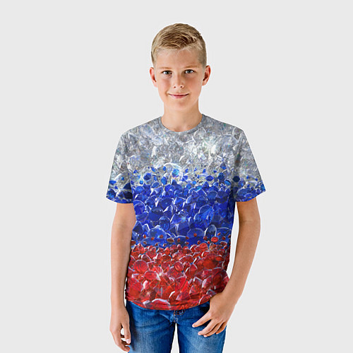 Детская футболка Российские драгоценные камни / 3D-принт – фото 3