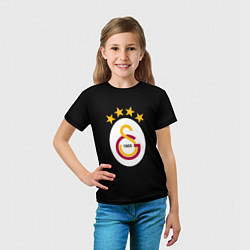 Футболка детская Galatasaray logo fc, цвет: 3D-принт — фото 2