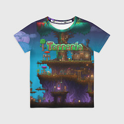 Футболка детская Terraria big tree, цвет: 3D-принт