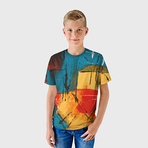 Детская футболка Картина маслом / 3D-принт – фото 3