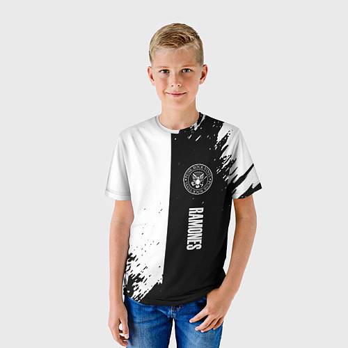 Детская футболка Ramones краски абстракция / 3D-принт – фото 3