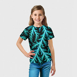 Футболка детская Разряды электричества Tie Dye, цвет: 3D-принт — фото 2