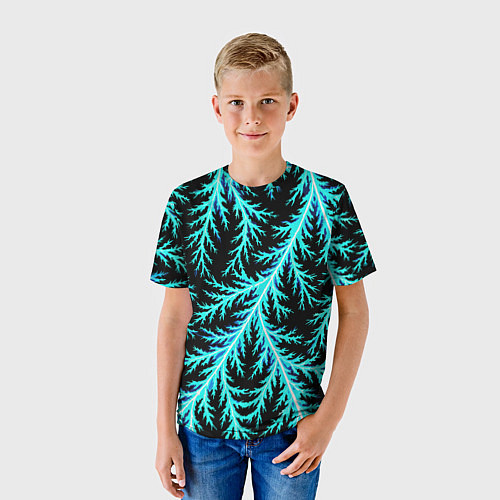 Детская футболка Разряды электричества Tie Dye / 3D-принт – фото 3