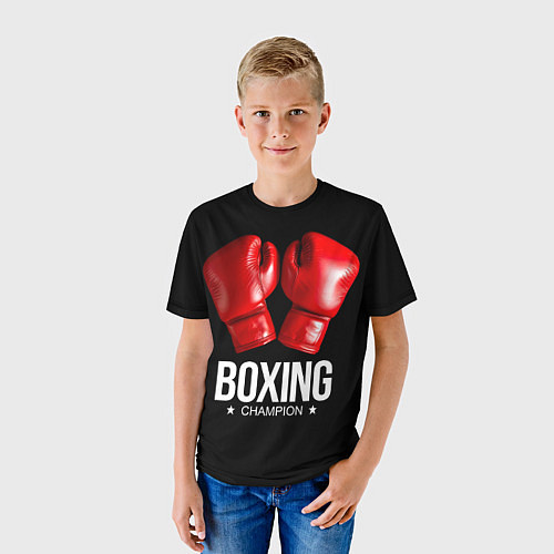 Детская футболка Boxing Champion / 3D-принт – фото 3