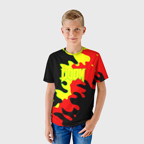 Детская футболка Doom mars abstract / 3D-принт – фото 3