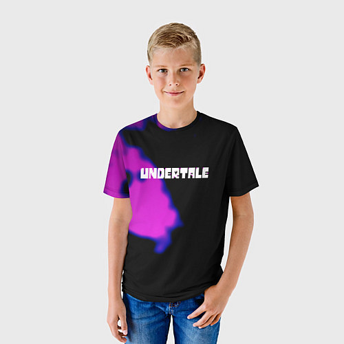 Детская футболка Undertale neon splash / 3D-принт – фото 3