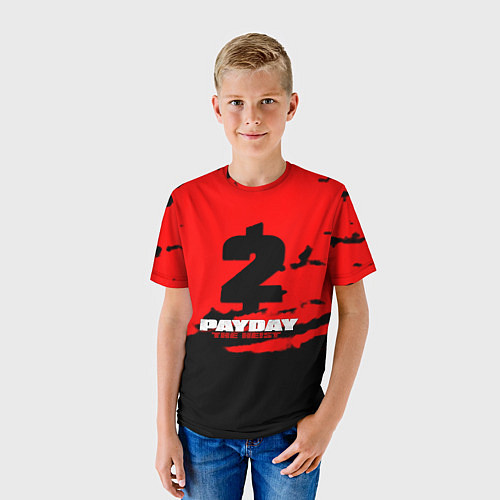 Детская футболка Payday 2 краски / 3D-принт – фото 3
