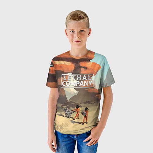 Детская футболка Lethal Company: Art / 3D-принт – фото 3