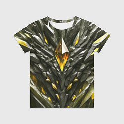 Футболка детская Камень и золотой кристалл, цвет: 3D-принт