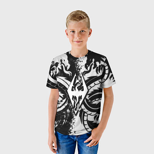 Детская футболка Драконы скайрим / 3D-принт – фото 3