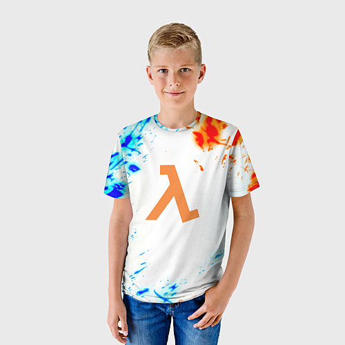 Детская футболка Half life ржавые краски фримен / 3D-принт – фото 3