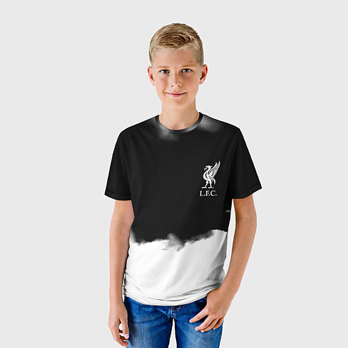 Детская футболка Liverpool текстура / 3D-принт – фото 3