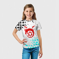 Футболка детская Fullmetal Alchemist japan, цвет: 3D-принт — фото 2