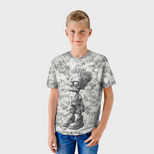 Детская футболка Барт зомби / 3D-принт – фото 3