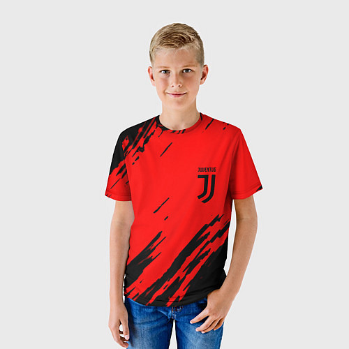 Детская футболка Juventus краски спорт фк / 3D-принт – фото 3