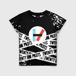 Футболка детская Twenty one pilots stripes steel, цвет: 3D-принт