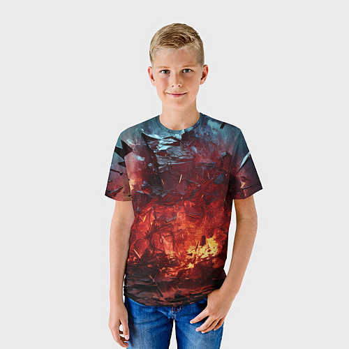 Детская футболка Абстрактный взрыв / 3D-принт – фото 3